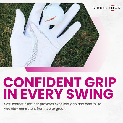Golf Glove - Breathable Synthetic Leather, Premium Golf Accessories, One Size Fits Most.