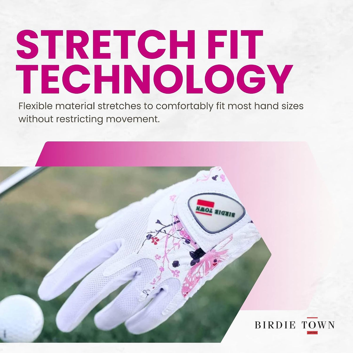 Golf Glove - Breathable Synthetic Leather, Premium Golf Accessories, One Size Fits Most.