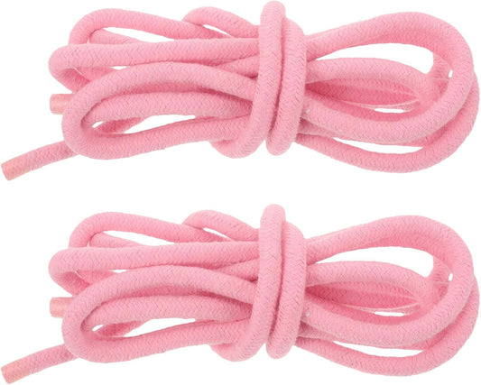 2pcs Fitness Jump Rope for Workout – 3 Meter Cotton Skipping Rope in Light Pink – Gym Exercise Equipment for Home and Outdoor Training