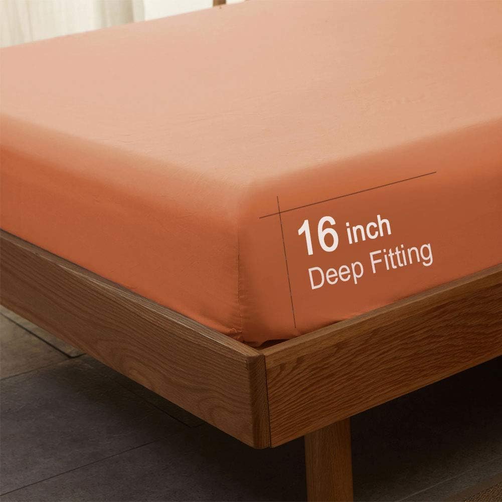 Bed Sheet Set Super Soft Microfiber Sheets,4PC,Queen Size