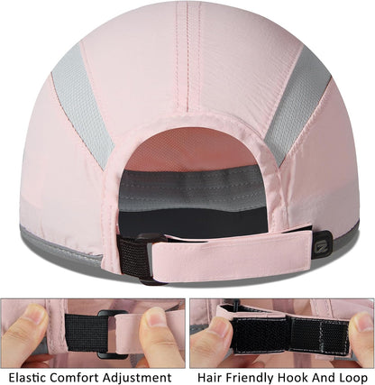 Reflective Folding Outdoor Hat Unstructured Design UPF 50+ Sun Protection Sport Hats for Womens and Mens