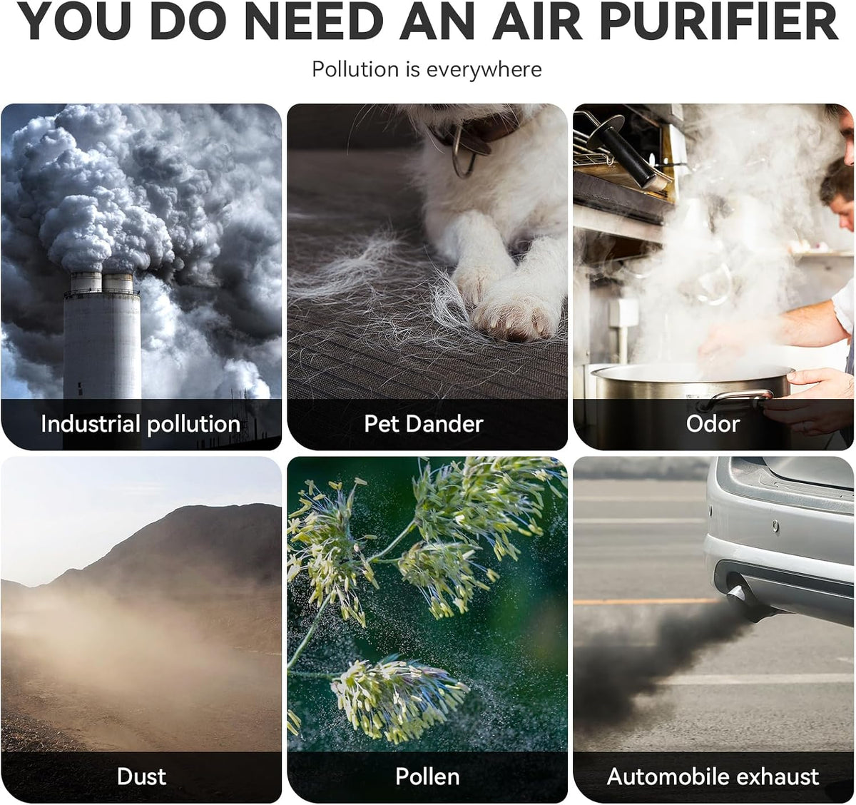 Air Purifiers for Bedroom, H13 HEPA Air Purifiers - Covers Up to 1074 ft² - 24dB Ultra-Quiet Sleep Mode, 360° Outlet Air Cleaner, Perfect for Home, Pets (Cream Pink)