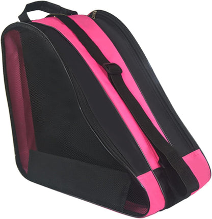 Roller Skate Bag,Adjustable Shoulder Strap ice Skate Bags for Girls Boys and Adults,Large Capacity Breathable Skate Bags Fit Quad Skates,Inline Skates,Roller Skates and Most Skate Accessories