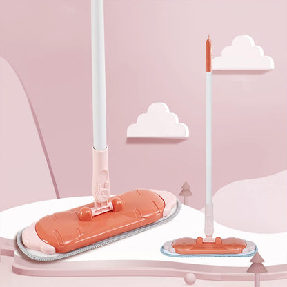 Kids Cleaning Toy Set, Mini Child Broom, Mop and Dustpan, Little Housekeeping Helper Set ,Pretend Home Cleaning Play Set for Toddler Height 75-115cm ,6pcs (Pink)