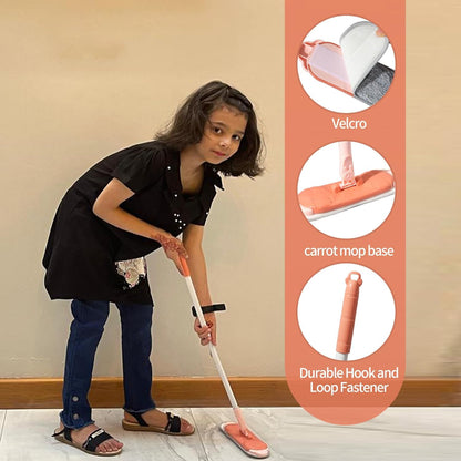 Kids Cleaning Toy Set, Mini Child Broom, Mop and Dustpan, Little Housekeeping Helper Set ,Pretend Home Cleaning Play Set for Toddler Height 75-115cm ,6pcs (Pink)
