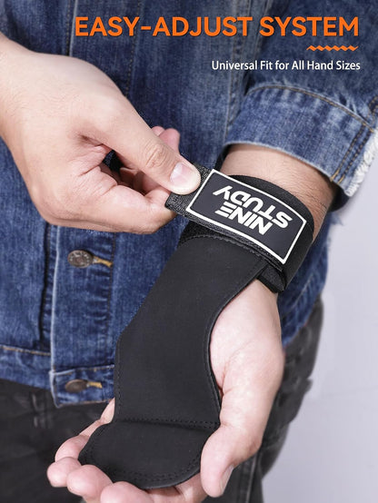 Leather Weight Lifting Straps for Deadlifts Heavy Duty Double Layer