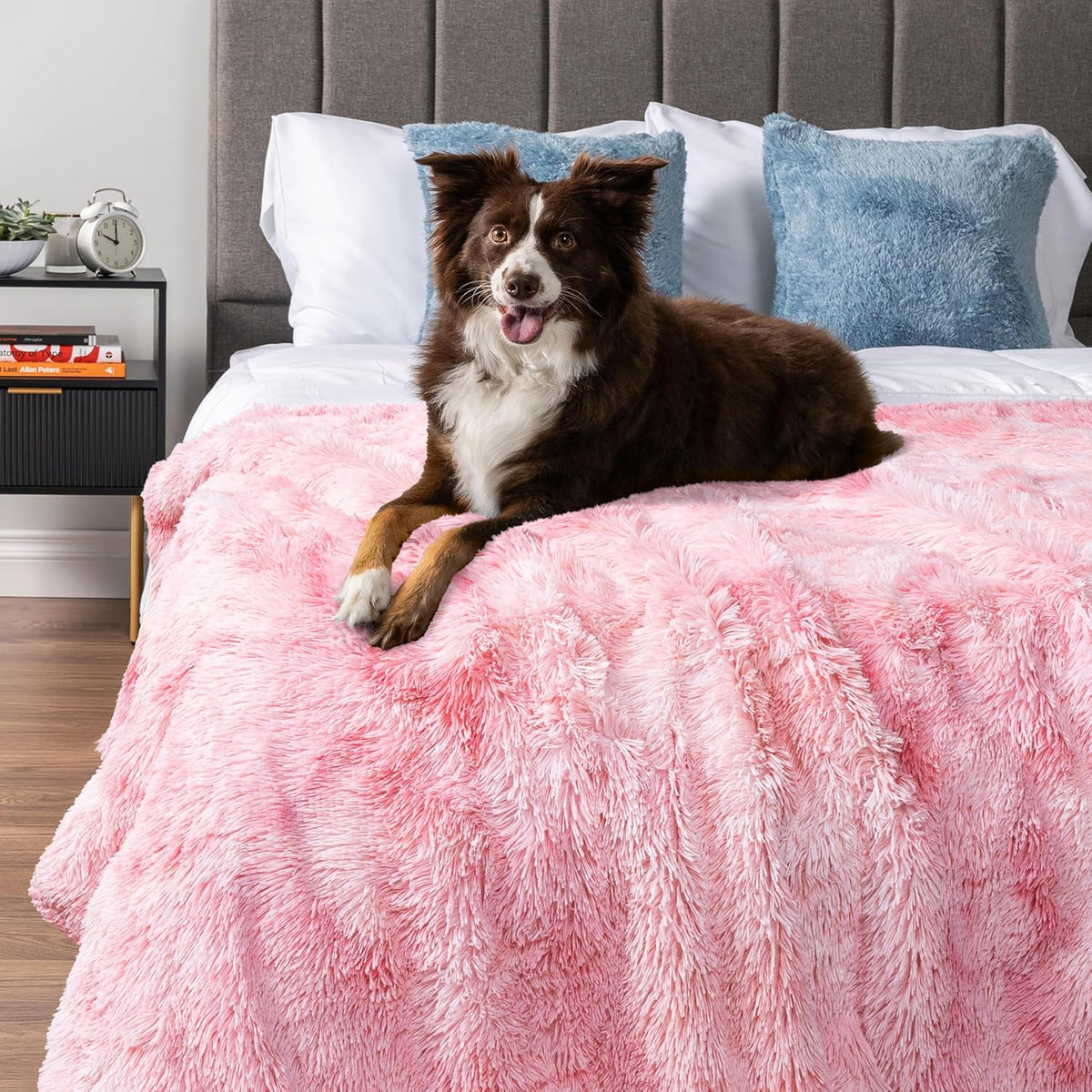 Waterproof Dog Blanket for Couch Protector Throw, 29x40 Tie-Dye Pink