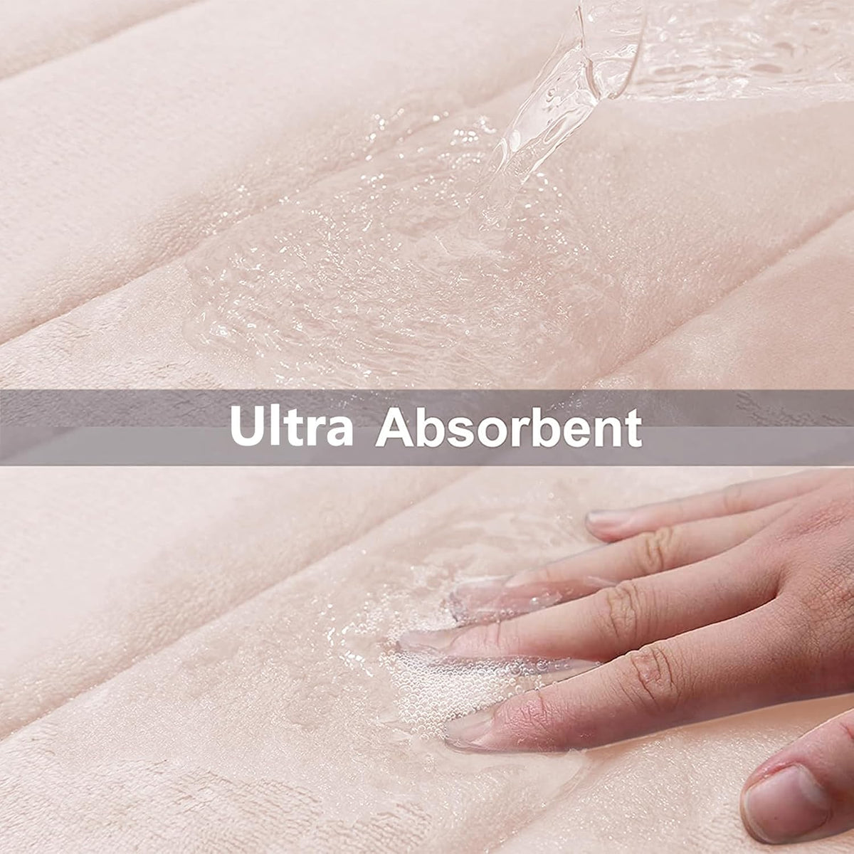 Memory Foam Bath Mat 47 x 17, Ultra Soft Absorbent Bathroom Rugs