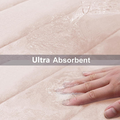 Memory Foam Bath Mat 47 x 17, Ultra Soft Absorbent Bathroom Rugs