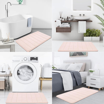 Memory Foam Bath Mat 47 x 17, Ultra Soft Absorbent Bathroom Rugs