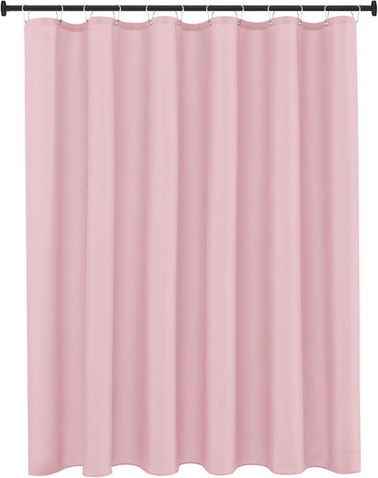 Fabric Shower Curtain Liner 72x72 Inch-Pink Standard Size Shower Liners