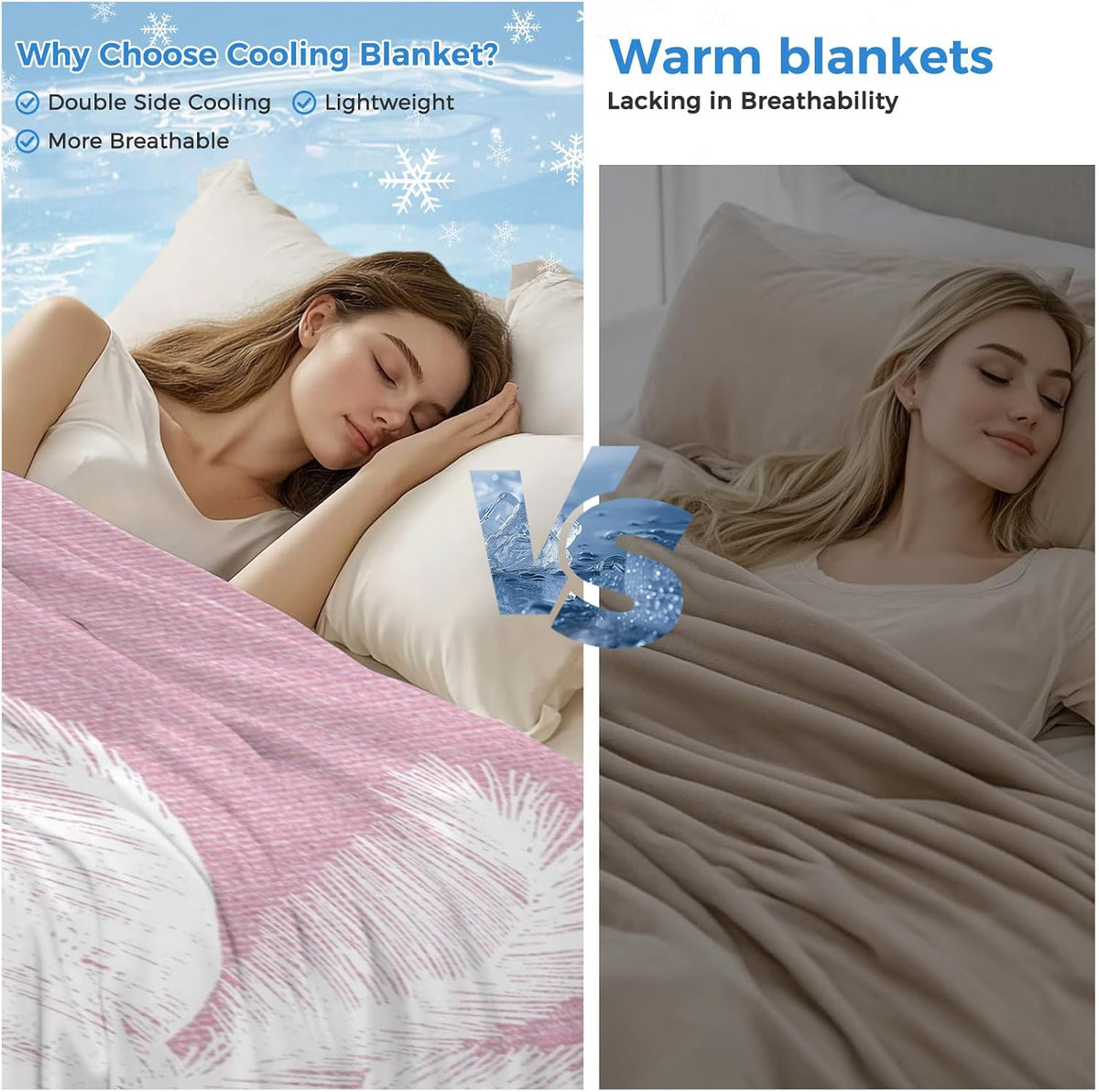 Cooling Throw Blanket 40"x60" for Teens, Peach Pink Palm Tree Lightweight Breathable Bed Blanket for Hot Sleepers, Summer Botancial Tropical Farmhouse Soft Summer Cool Blankets for Travel, Sofa, Couch