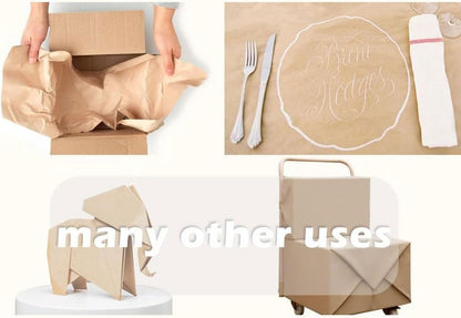 36" x 2,400" (200') Light Pink Kraft Paper Roll for Craft Bulletin Board Paper Art Table Covering Crafting Gift Wrapping Bouquet Packing Parcel 80GSM 55LB (Light Pink, 36" x 200')