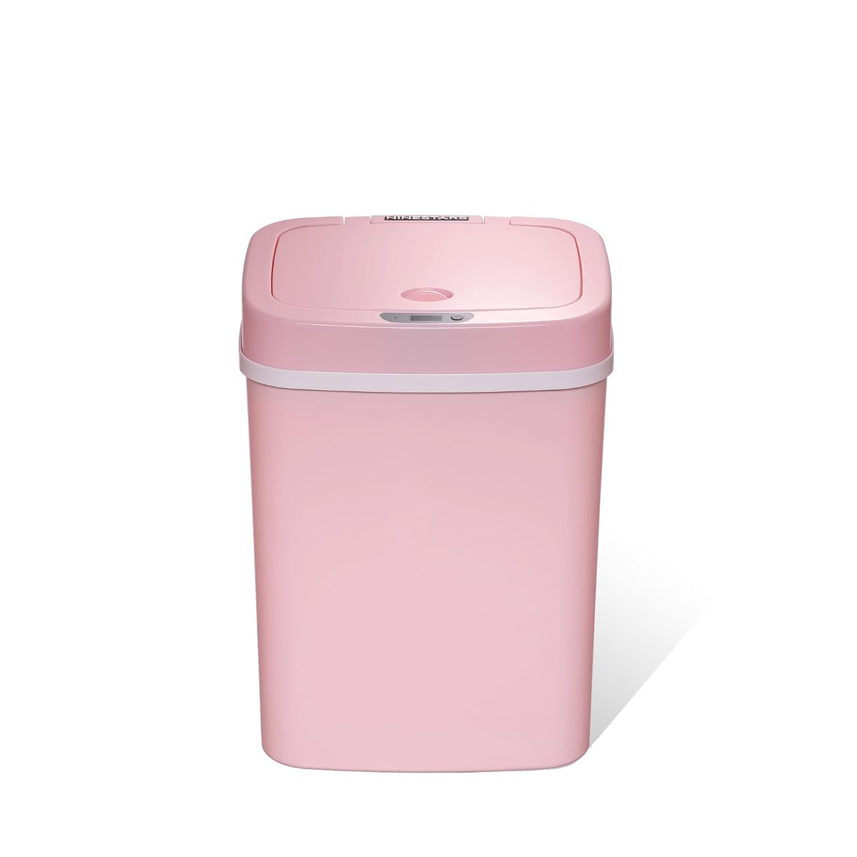 3 Gallon Automatic Trash Can, 12L Touchless Motion Sensor Bathroom or Bedroom Garbage Can with Odor-Sealing Lid, Impact-Resistant ABS Plastic, Pink