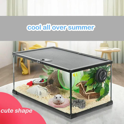 Hamster Ceramic Summer Cool Plate Pet Heat Dissipation Plate Octagon Shape Cooling Mat for Hamster and Small Pets (Pink, Diameter 3.6")