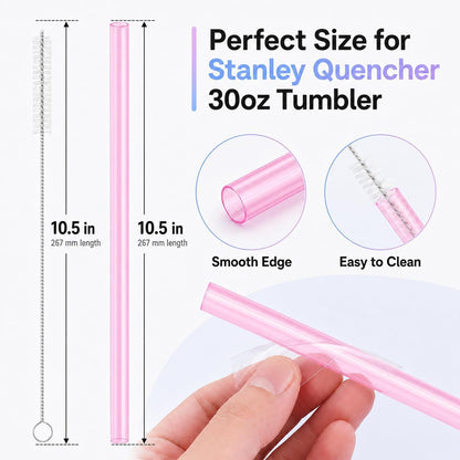 Replacement Straws for Stanley Quencher 30oz Tumbler, 6 Pack