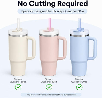 Replacement Straws for Stanley Quencher 30oz Tumbler, 6 Pack