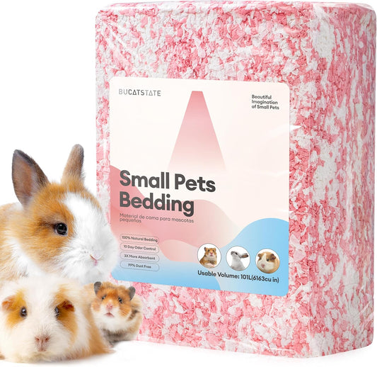 BUCATSTATE Hamster Bedding 101L, Truly 99% Dust-Free Paper Bedding, Blue
