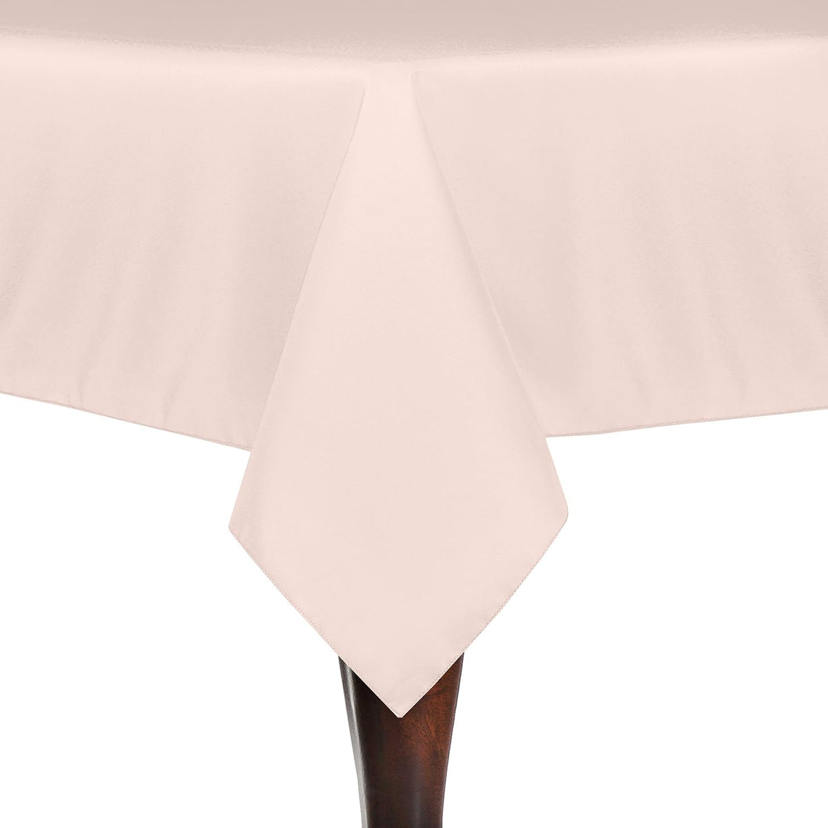 60x144-Inch Rectangular Polyester Tablecloth, Ice Peach