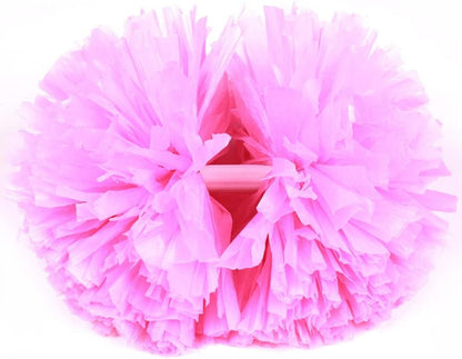 2 Pack Cheerleading Pom Poms for Kids Girls, Metallic Cheerleader Pom Poms with Baton Handle for Women Adults, 12.6 Inch Diamond Iridescent Cheer Pom Poms for Teen Softball Dance Cheer