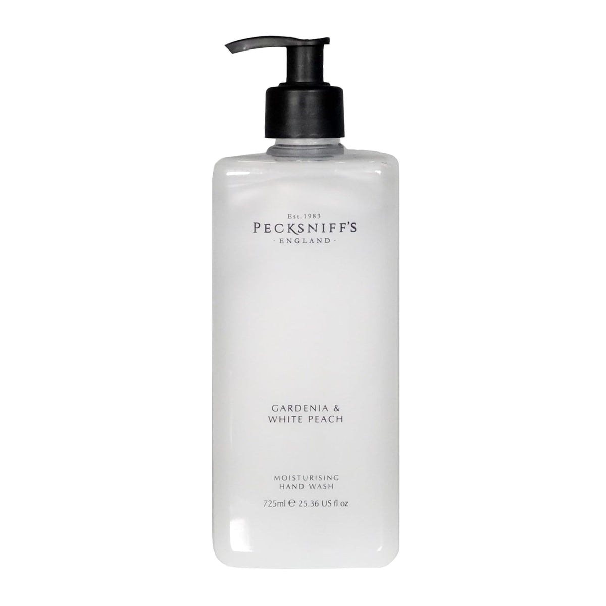Gardenia & White Peach Hand Wash – Luxury Liquid Hand Soap 725 ml/24.52 fl oz, Softening, Hydrating, Revitalising, Cruelty-Free, Made in England
