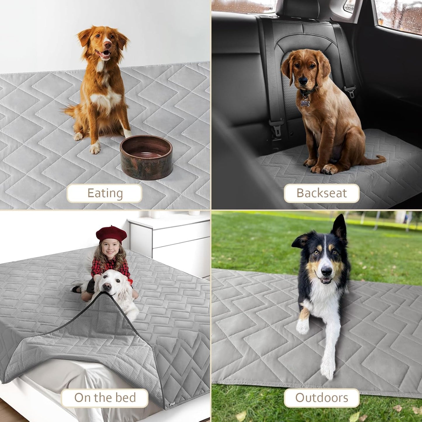 Moonsea Waterproof Couch Cover for Dogs Antislip Washable Blanket Bed Cover Pet Sofa Couch Furniture Protector Cover for Kids Children Dog Cat(30" X 70")