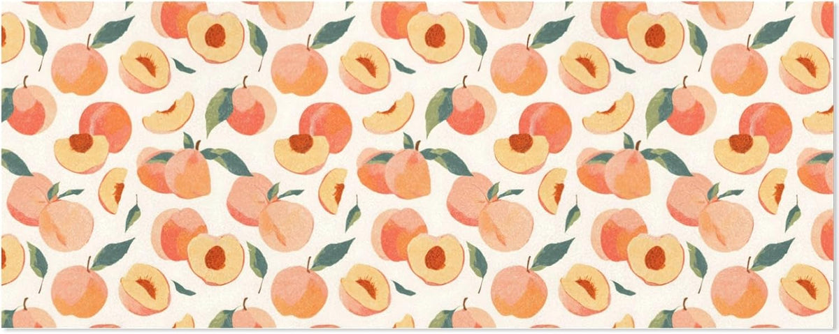 2 Rolls Birthday Wrapping Paper Roll - Pink Peaches Pattern Design Gift Wrap Perfect for Weddings, Brides, Holidays, Baby Showers - 58 x 22.8 inches