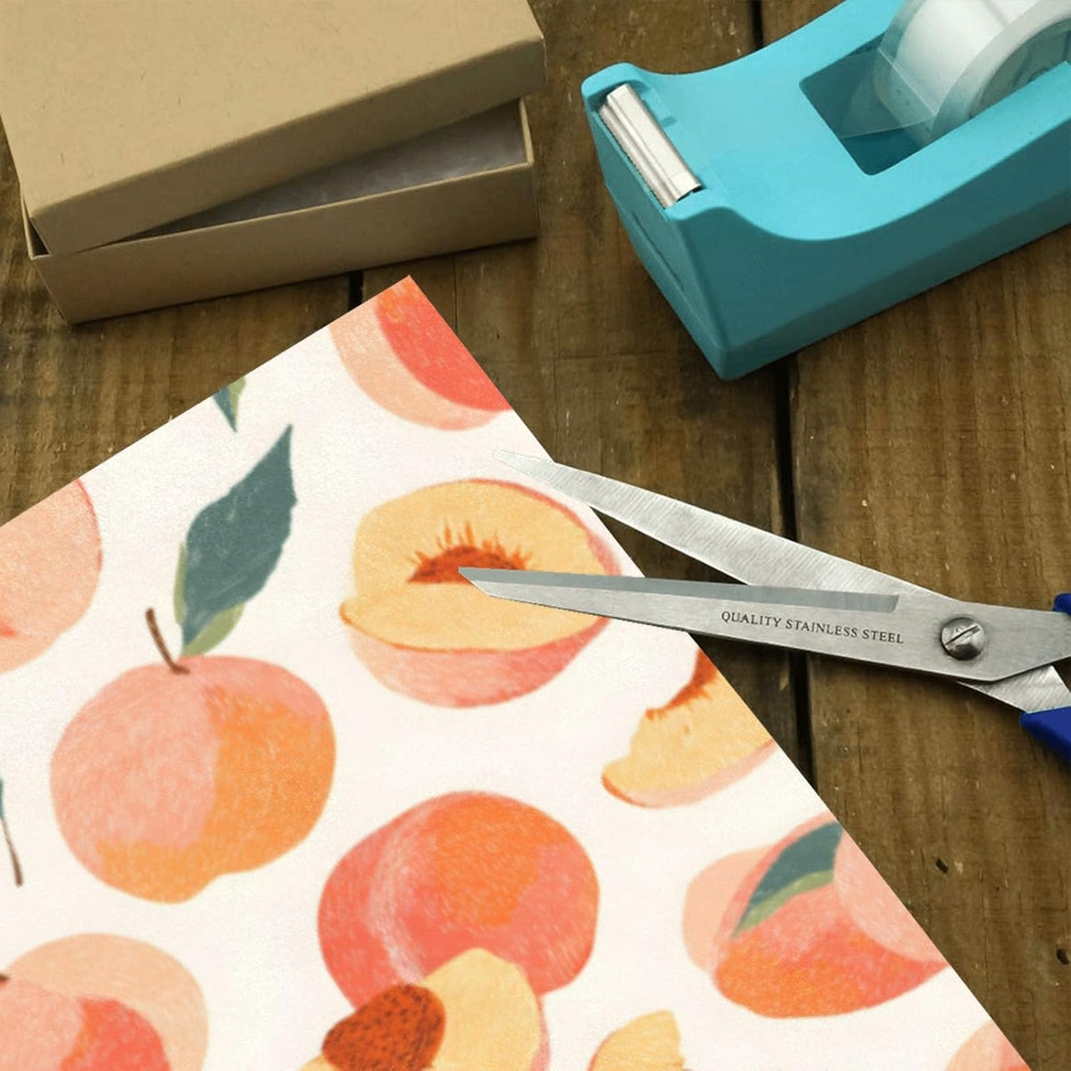 2 Rolls Birthday Wrapping Paper Roll - Pink Peaches Pattern Design Gift Wrap Perfect for Weddings, Brides, Holidays, Baby Showers - 58 x 22.8 inches