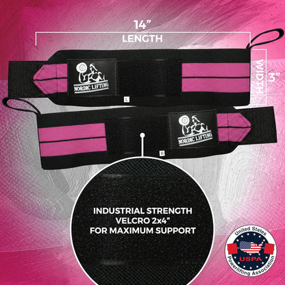 Wrist Wraps for Weightlifting with Thumb Loop (1 Pair)