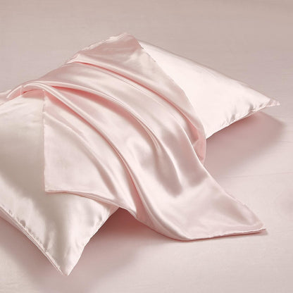 5Pcs Blush Pink Silk Sheets Queen, Blush Pink Satin Sheets Set Silky Comforter Bedding Sheets with 1 Satin Flat Sheet,1Deep Pocket Fitted Sheet,3 Pillowcases with Envelope Closure
