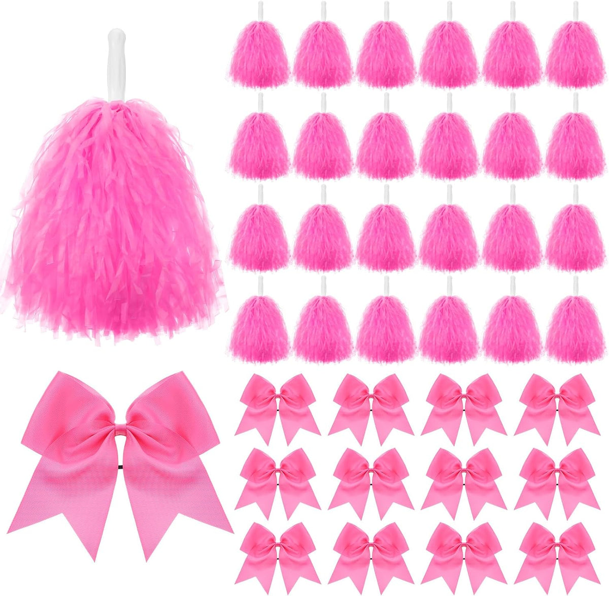 36 Pcs 10 Inch Cheerleading Pom Poms Bulk
