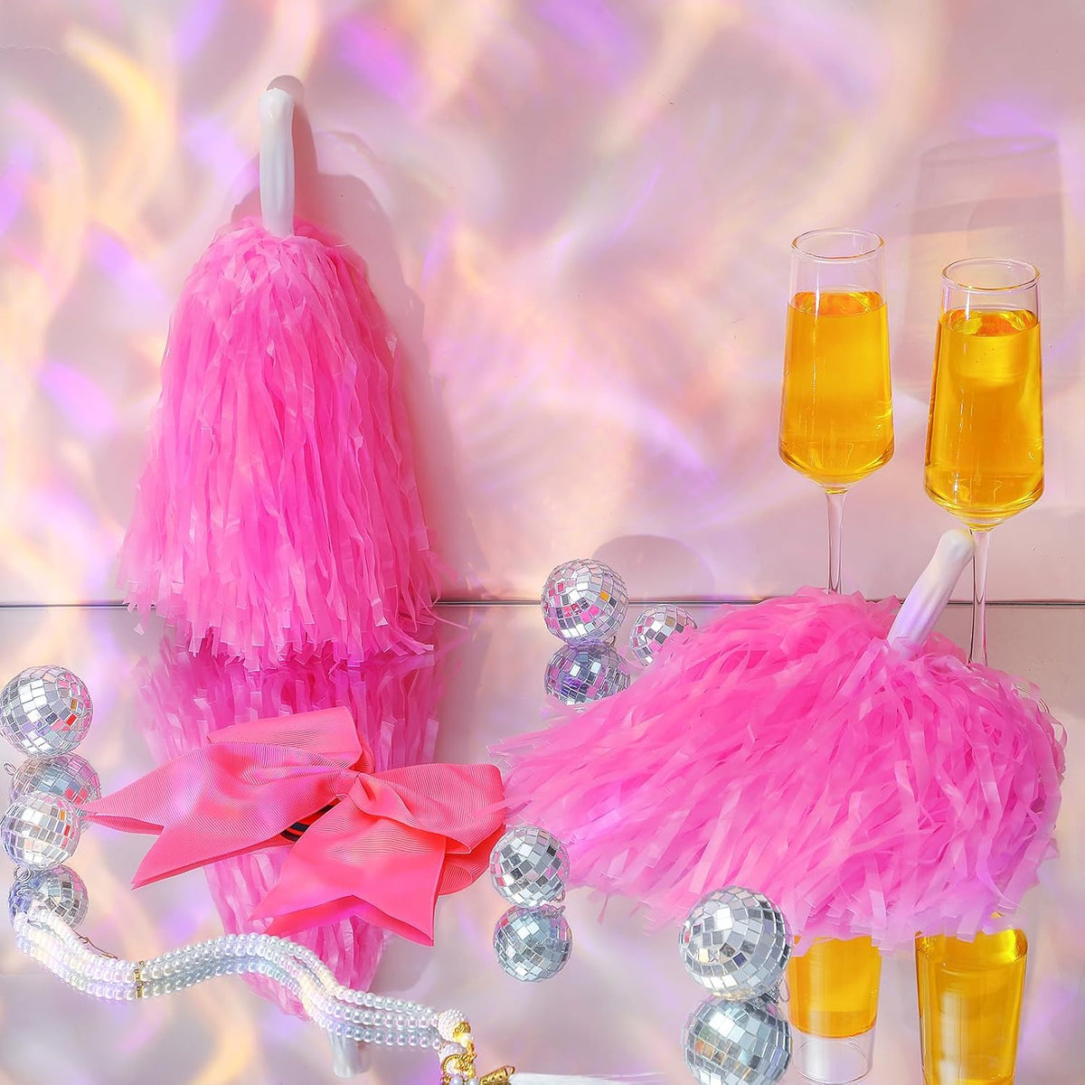 36 Pcs 10 Inch Cheerleading Pom Poms Bulk