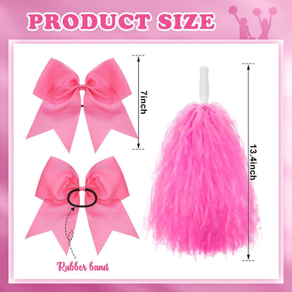 36 Pcs 10 Inch Cheerleading Pom Poms Bulk