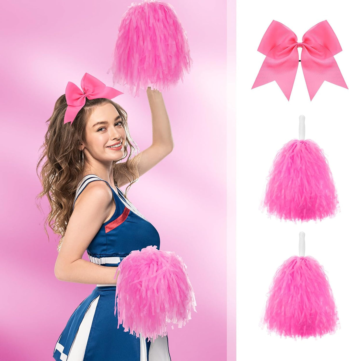 36 Pcs 10 Inch Cheerleading Pom Poms Bulk