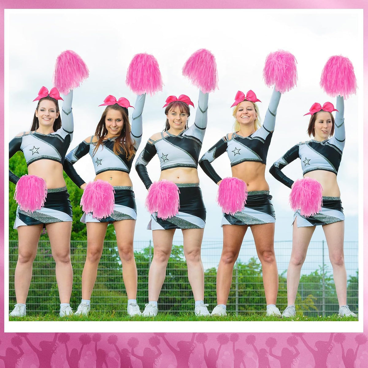 36 Pcs 10 Inch Cheerleading Pom Poms Bulk