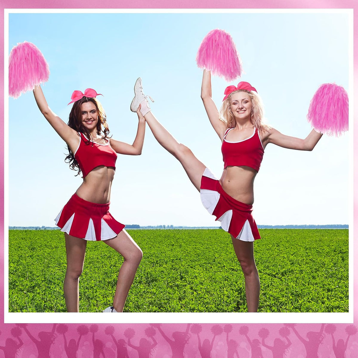 36 Pcs 10 Inch Cheerleading Pom Poms Bulk
