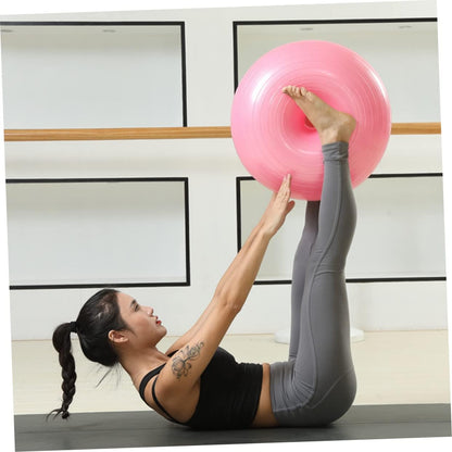 2pcs Exercise Ball Workout Ball Donut Shaped Ball Abdominal Muscle Ball Mini Donuts Inflatable Donut