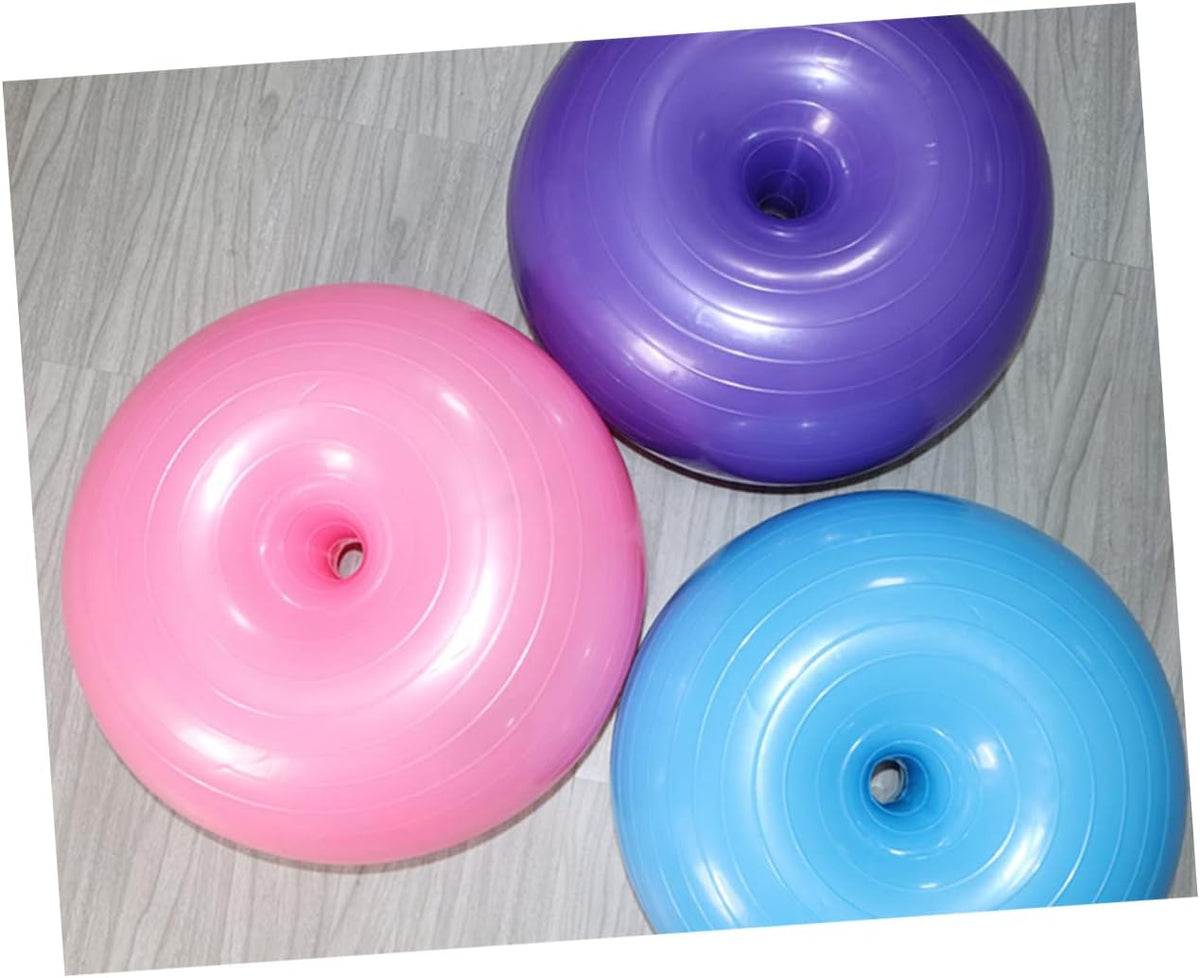 2pcs Exercise Ball Workout Ball Donut Shaped Ball Abdominal Muscle Ball Mini Donuts Inflatable Donut