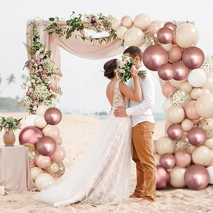 Retro Blush Pink Balloons 60 Packs 12 Inch Latex Balloons
