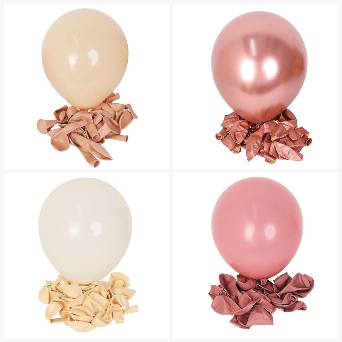 Retro Blush Pink Balloons 60 Packs 12 Inch Latex Balloons