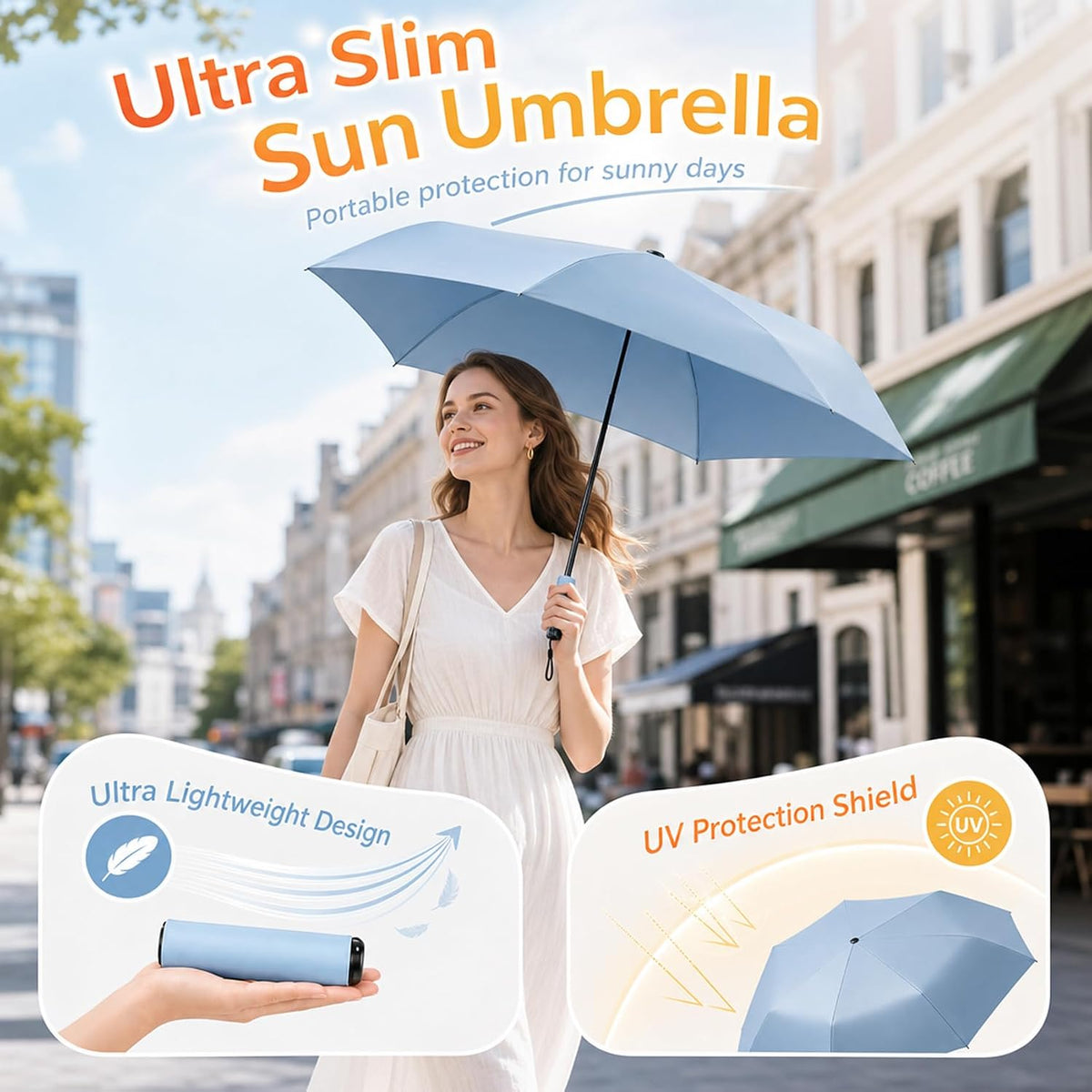 Pencil Umbrella from Japan - Japan Pencil Umbrella, Ultra-Lightweight Compact All-Weather Umbrellas
