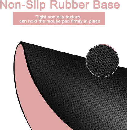 Small Mouse Pad, Mini Mouse Pad, Portable Waterproof with Anti-Slip Base,Pink 5x7 Inch