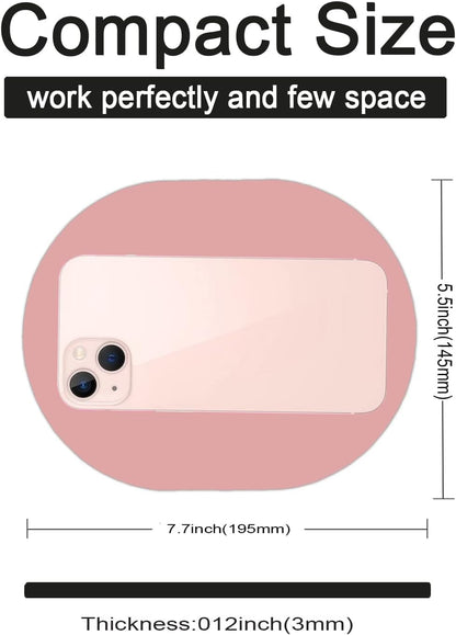 Small Mouse Pad, Mini Mouse Pad, Portable Waterproof with Anti-Slip Base,Pink 5x7 Inch