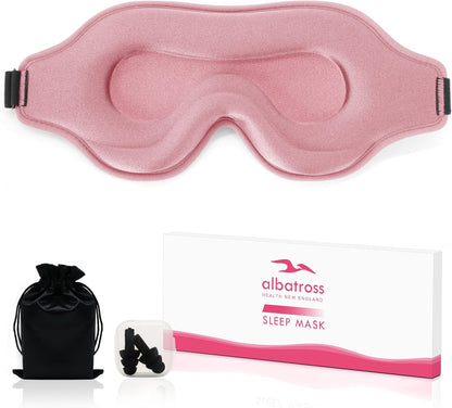 Sleep Mask for Men and Women, Lash Extensions 3D Eye Mask, Pink