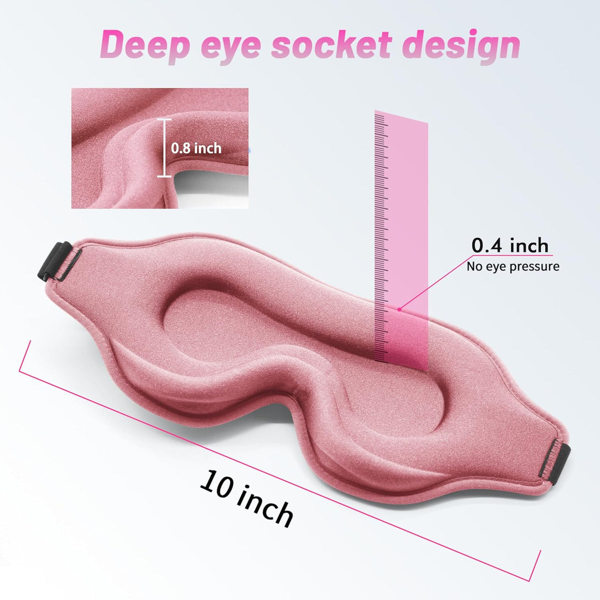 Sleep Mask for Men and Women, Lash Extensions 3D Eye Mask, Pink