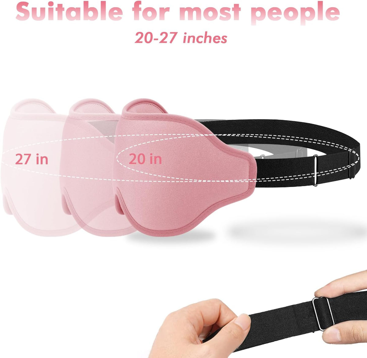 Sleep Mask for Men and Women, Lash Extensions 3D Eye Mask, Pink