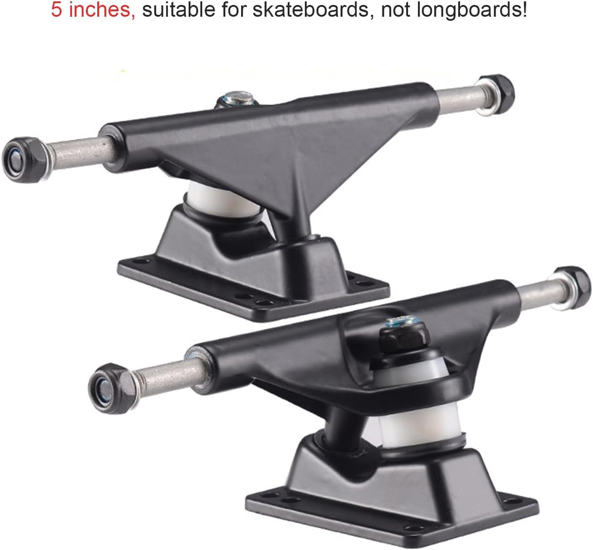 Skateboard Trucks and Wheels Set Skateboard 5inch Trucks 52mm Wheels Multifunctional Tools and Durable Skateboard Hardware Set