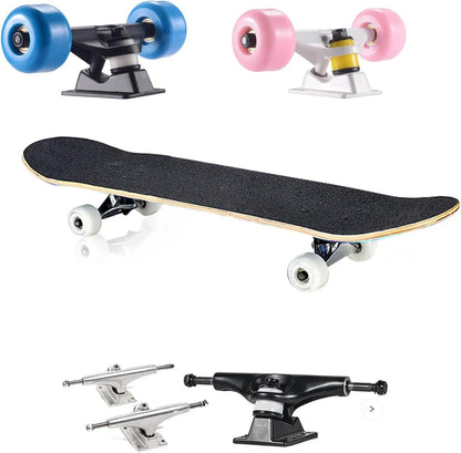 Skateboard Trucks and Wheels Set Skateboard 5inch Trucks 52mm Wheels Multifunctional Tools and Durable Skateboard Hardware Set