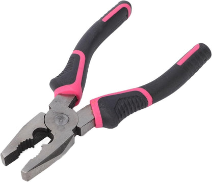 18 Piece Pink Tool Kit, Home Repair Tool Set with Ergonomic Non Slip Handles and Carbon Steel Heads, for Women Household DIY Projects and Small Repairs (18Pcs)