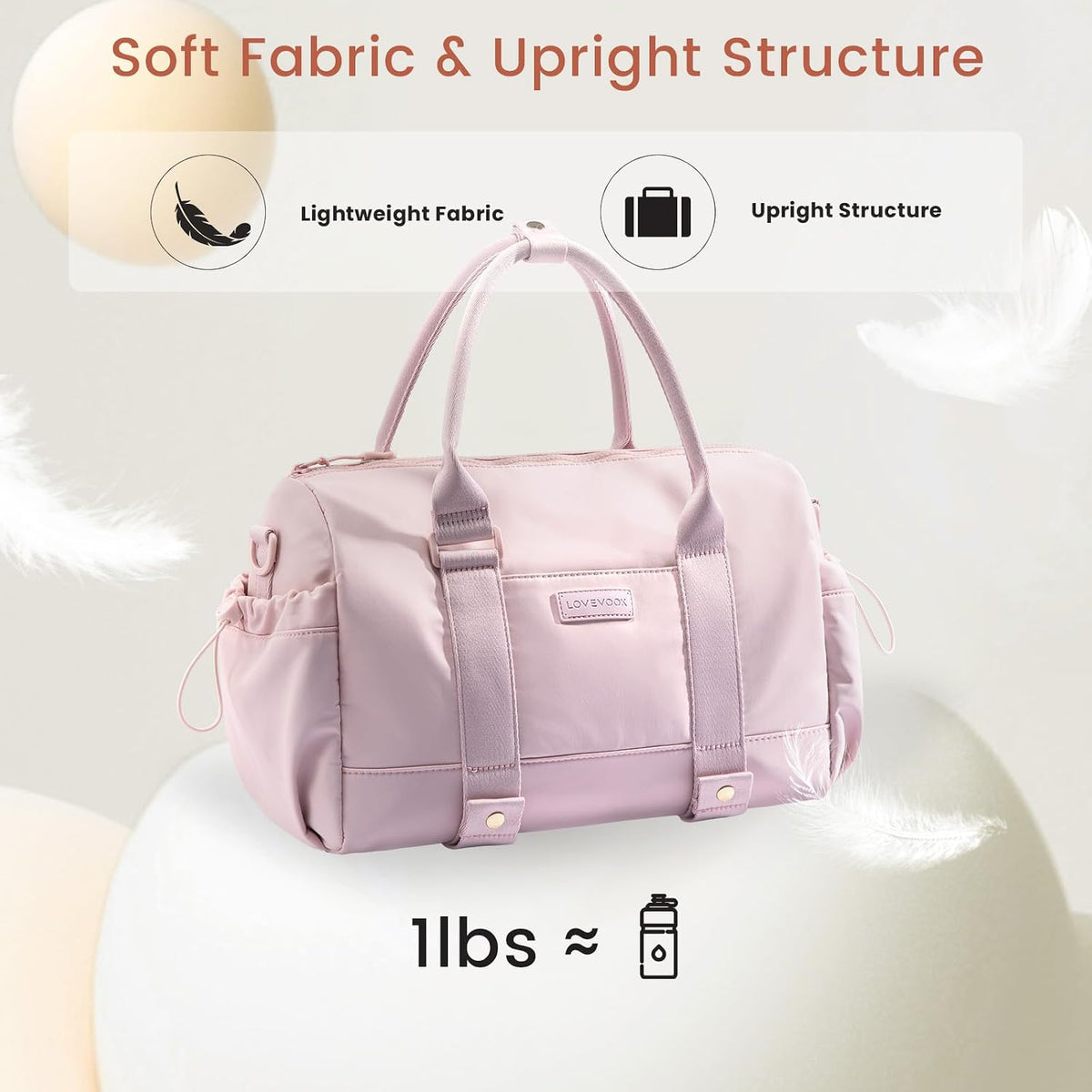 Small Gym Bag for Women with Yoga mat Holder, Mini Duffle Bag for Travel with Wet Pocket, Overnight Personal Item Bags, Lightweight Carry on Weekender Duffel for Workout, Dance, Ballet